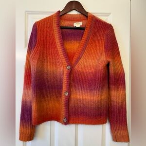 Maeve by Anthropologie Alpaca Wool Blend Button up sweater Cardigan Size XS